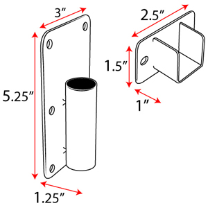 Swing Shower Curtain Rod for Wheelchair Usage