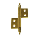Period Brass - Non-Mortise with Finial - Cabinet Hinge
