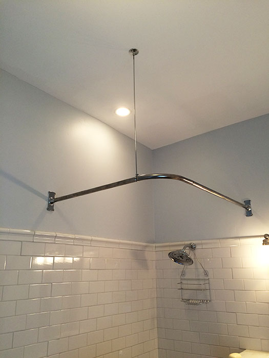 Corner Shower Rod 36 X, 32 X 32 Corner Shower Curtain Rod