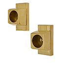 Arch - Shower Rod End Flanges - Unlacquered Brass