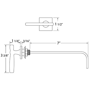 Toilet Tank Trip Lever - 9313 - TOTO