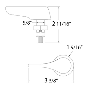 Toilet Tank Trip Lever - 9390 - TOTO