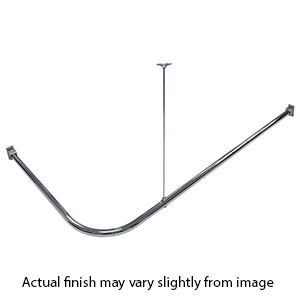 30" x 72" - Arch Flange - Corner Shower Rod
