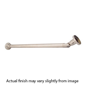 60" Partial Sloped Ceiling Shower Rod in Decorative Finishes