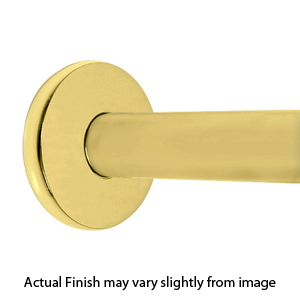 36" Shower Rod - Contemporary - Unlacquered Brass