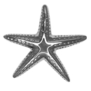 MHS143 - Starfish Door Knocker - Polished Nickel Silver