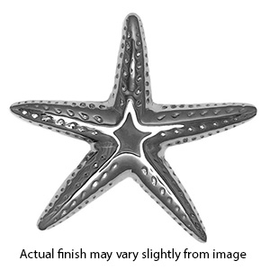 MHS143 - Starfish Door Knocker - Polished Nickel Silver