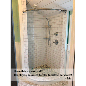 Neo-Round Shower Rod - 34"