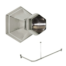 36" x 36" - Nicole Flange - Corner Shower Rod