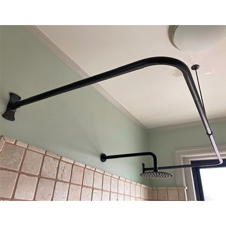 U Shower Rod 60 Projection X 30 Wide