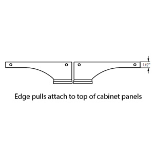 693 - Stradella - 12" Edge Pull