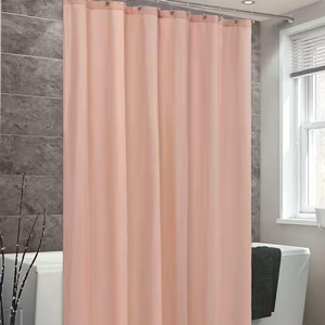 112" Wide x 72" Long - Shower Curtain - Peach