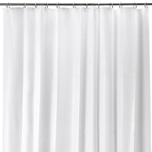 92" Wide x 72" Long - Shower Curtain - White