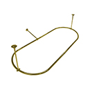 Oval Shower Rod - 33" x 74" - Tub Enclosure