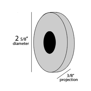 Contemporary - Shower End Flanges