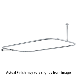 25" x 45" - Rectangular Shower Rod - End/ Ceiling Mount