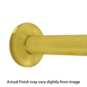 36" Shower Rod - Concealed Screws - Polished Brass