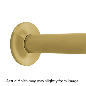 36" Shower Rod - Concealed Screws - Satin Brass