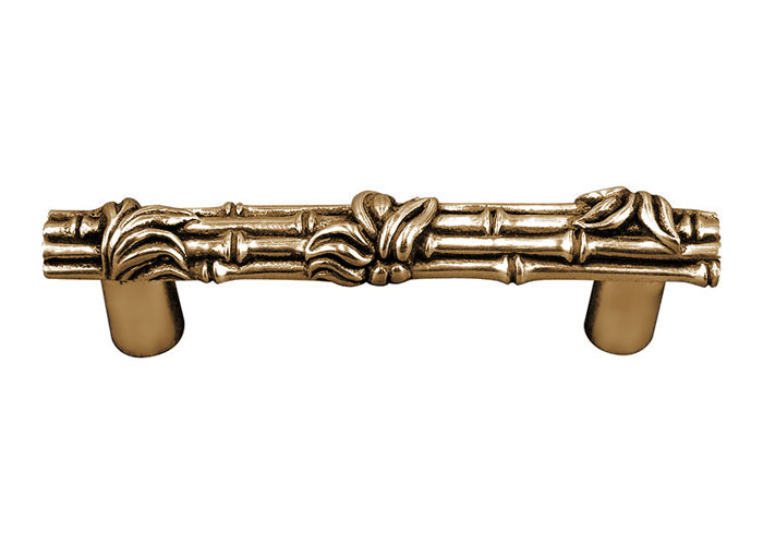 Palmaria 4 Bamboo Cabinet Pull Antique Gold Bamboo Cabinet Pull Antique Gold, Gold Bamboo Cabinet Hardware