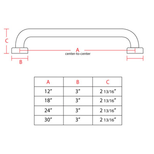 Contemporary Round Grab Bar